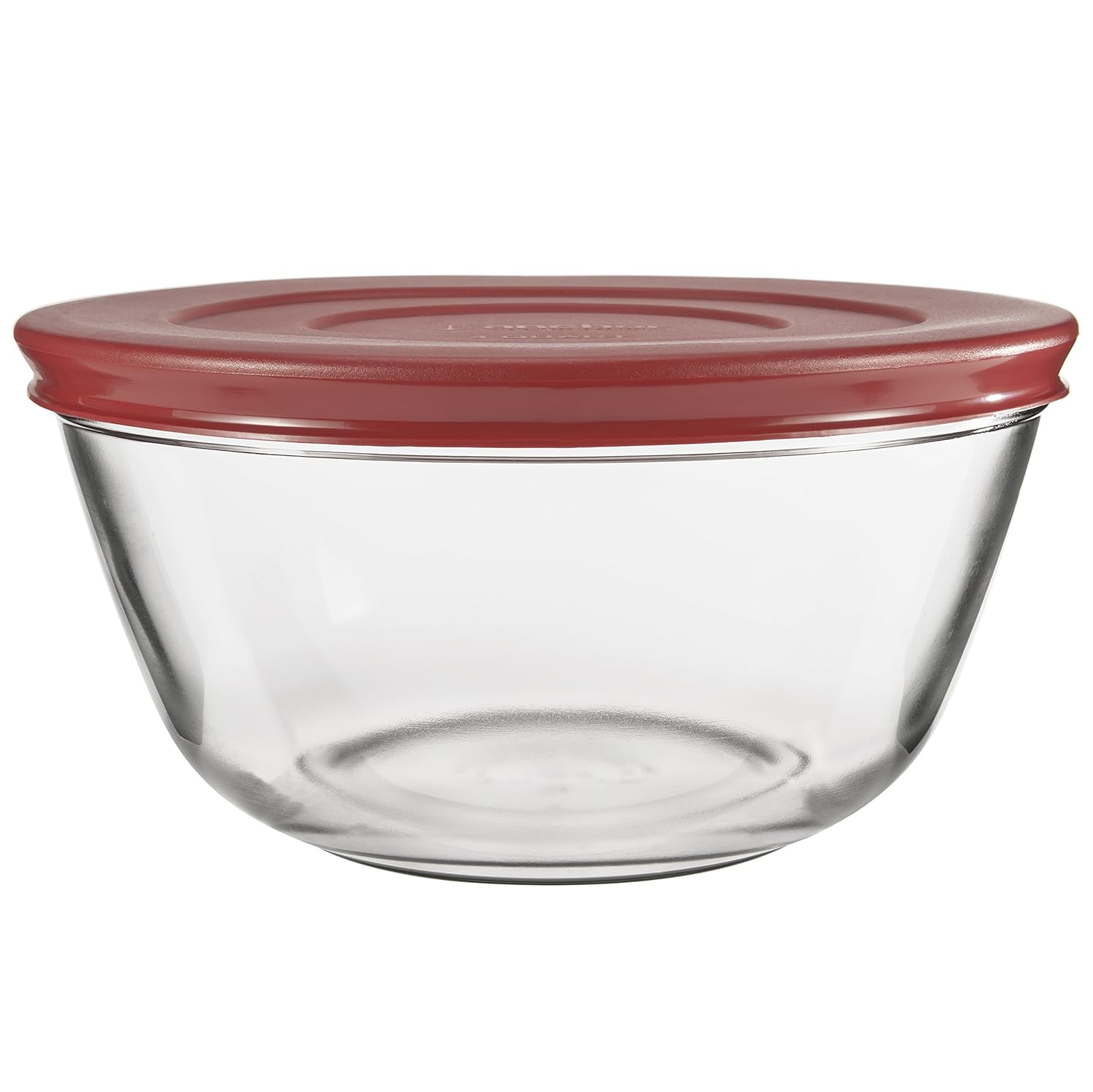 Buy Anchor Hocking Glass Mixing Bowls with Lids, Cherry, 4 Quart (Set