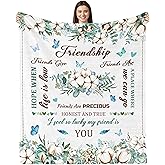 Lviliss Best Friend Birthday Gifts for Women, Gifts for Best Friend Woman, Friendship Unique Gifts, Bestie BFF Soul Sister Graduation Gift Ideas for Women Blanket 60"x 50"