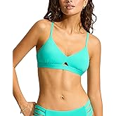 Seafolly Womens Hybrid Bralette Bikini Top Swimsuit with Center Keyhole Detail