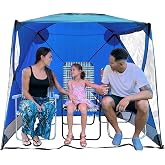 CoverU Sports Tent Pod For 3-4 People - RAIN or Sun Protection &ndash; NEW Large Pop Up Climate Canopy Shelter &ndash; Soccer, Football, Softball &amp; Other Sporting Events and Parades - Patented and Patents Pending
