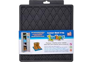 DESK TECH Durable Locker Floor Protection Boot Tray, Black