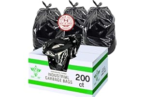 Eagle Grip Industrial Garbage Bags - Strong Black - 35 x 50 (200 Count Per Case) Folded Individually