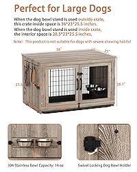 Piskyet Wooden Dog Crate Furniture with