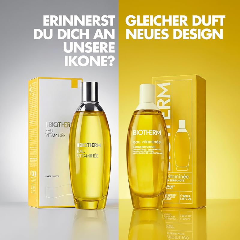 Eau Vitaminée Impulsion Citron Eau de Toilette, erfrischender Zitrusduft mit Zitrone, Freesie und Jasmin, leichter Body Mist Damen, langanhaltendes Körperspray mit weißem Moschus, 100ml