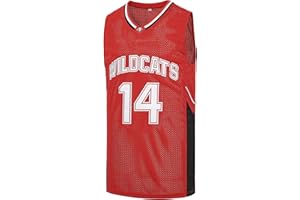 EHCSROP Men's #14 Troy Bolton Jersey,Wildcats High School Jersey,8 Chad Danforth Basketball Jersey