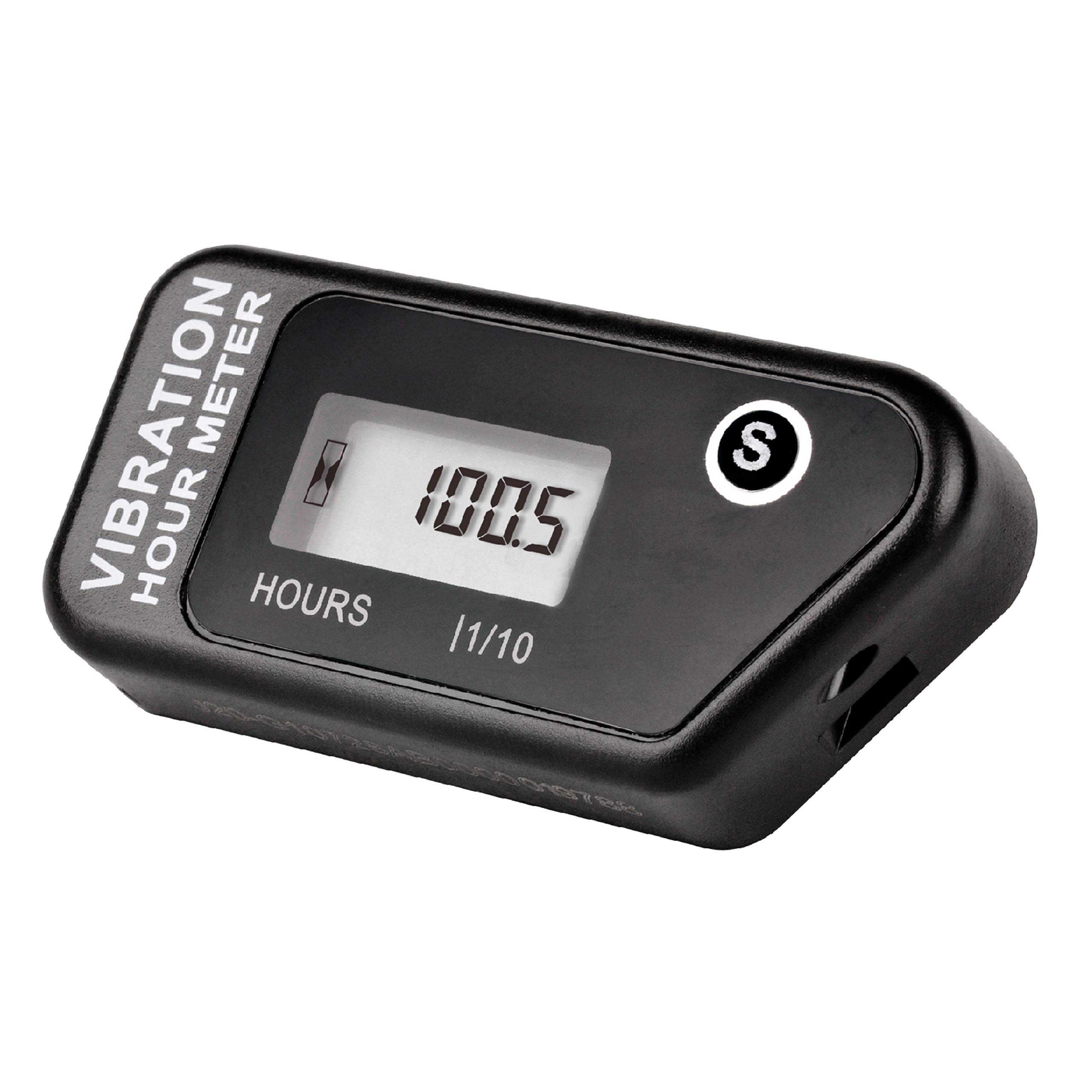 Jayron Wireless RE-SETTABLE Vibration Waterproof Hour Meter for Generator Outboard Motor Dirtbike Compressor Lawn Mower Motorcycle Chainsaw