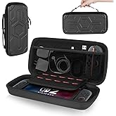 SOULOIU Carrying Case for Nintendo Switch 2 (2025), Large Capacity Protective Hard Shell Portable Travel Case Pouch for Switch 2, with 10 Game Card Slots and Pockets for Console & Accessories, Black