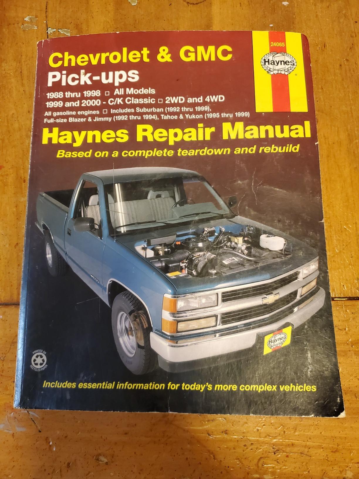 Sell 1991 CHEVY BLAZER SUBURBAN DUALLY TRUCK SHOP MANUAL / ORIGINAL G.M. BOOK In Benton - Foto 9