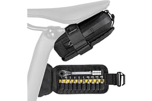 Topeak Elementa GearBag or GearBag EX �C Compact Under-Seat Bike Bag with Ratchet Tool Set, 0.3L Storage, EX, Fold Out Tool Co