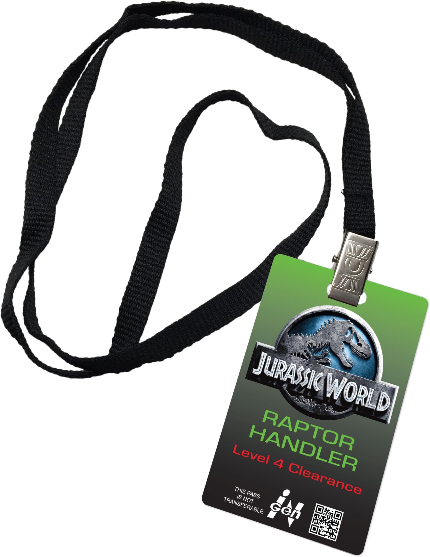 Jurassic World Raptor Handler Novelty ID Badge Prop Costume