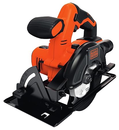 Black+Decker Akku-Kreissäge (18V, bis zu 43 mm Schnitttiefe einstellbar, Ø 140 mm, ohne Ladegerät, mit Überlastschutz, elektr