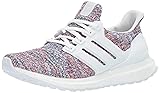 adidas Unisex Ultraboost, White/Blue, 5 M US Big Kid