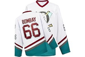 TRIVINKIN Mighty Ducks Jersey Movie Ice Hockey Jersey S-L Charlie Conway with Youth Size, 90S Hip-Hop Party Outfits for Kids