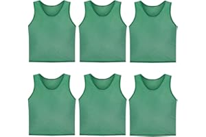 Tych3L Scrimmage Training Vest Kids Youth Adult Soccer Practice Jersey Athletic Pinnies (6 & 12 Pack)