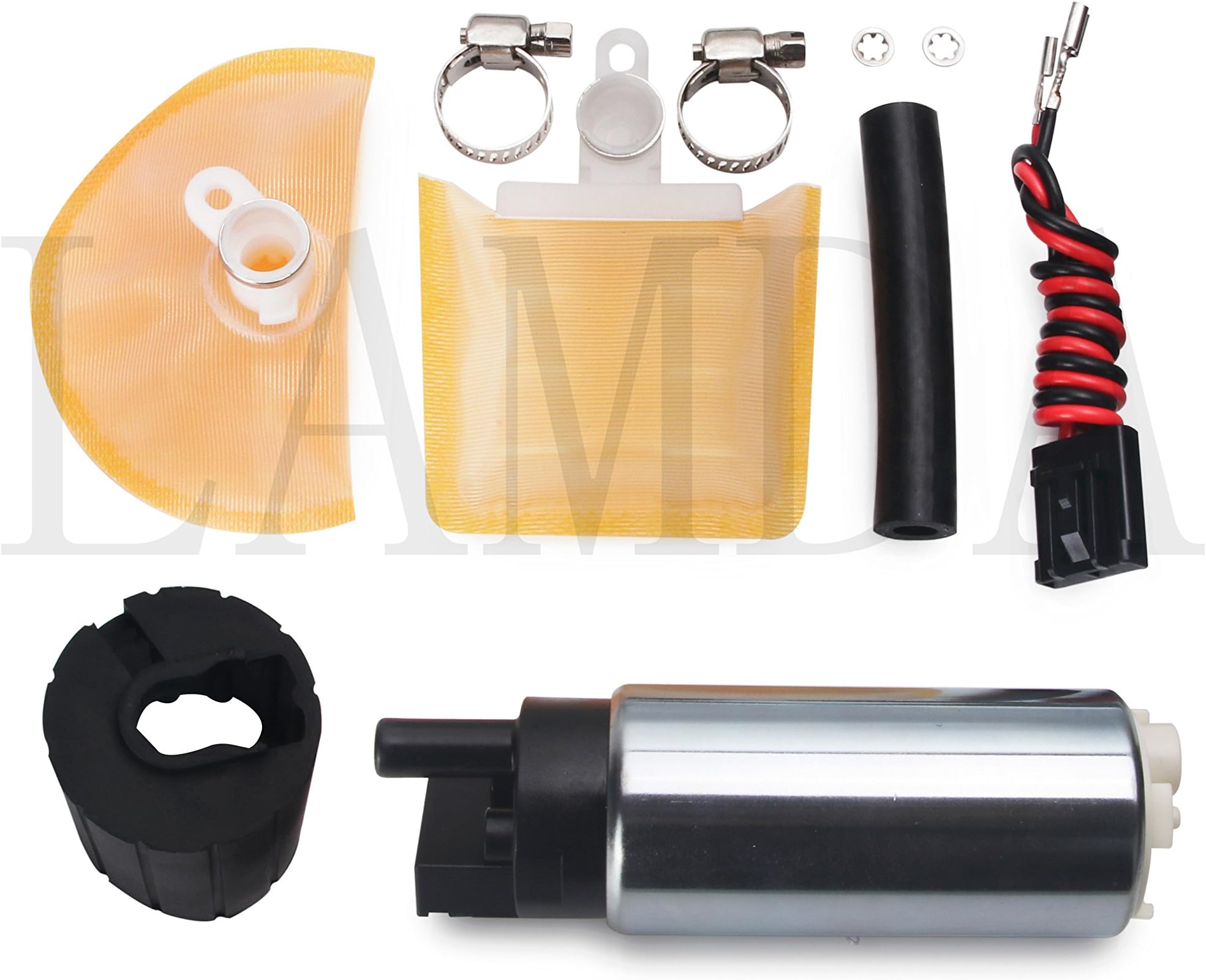 LAMDA LDP315 255 LPH High Flow High Performance Universal Electric Fuel Pump with Install Kit