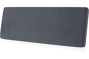 CHUN YI Stretch Couch Cushion Cover Suitable for 3 Settee, Individual Replacement Sofa Seat Slipcover with Elastic Spandex Jacquard Fabric(Large,Grey)