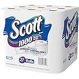 Scott 1000 Sheets Per Roll Toilet Paper, 27 Rolls, Bath Tissue