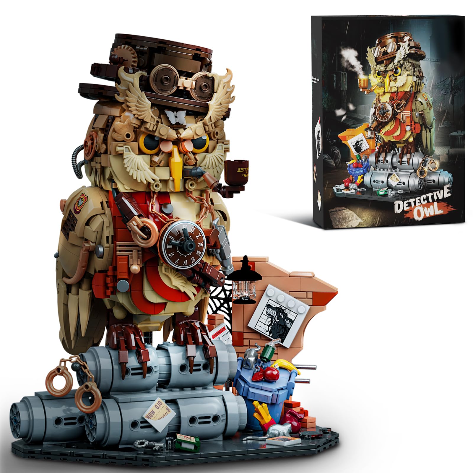 Photo 1 of ***[parts only***Ideas Detective Owl Building Block Set for Adults, Compatible with Lego Owl, 1286pcs Birds Animals Model Toys for Home & Office Decor for Boys 8-14, Christmas Birthday Gifts for Teens Kids