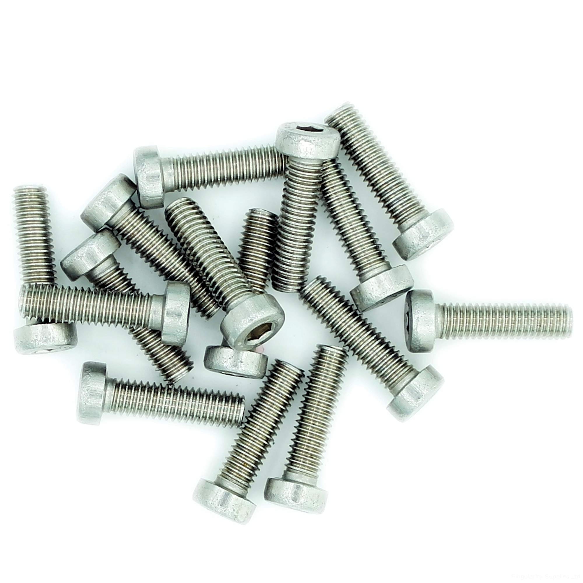 M3 (3mm x 45mm) Hex Socket Cap Screw (Bolt) (Low Head) - Stainless Steel (A2) (Pack of 20)