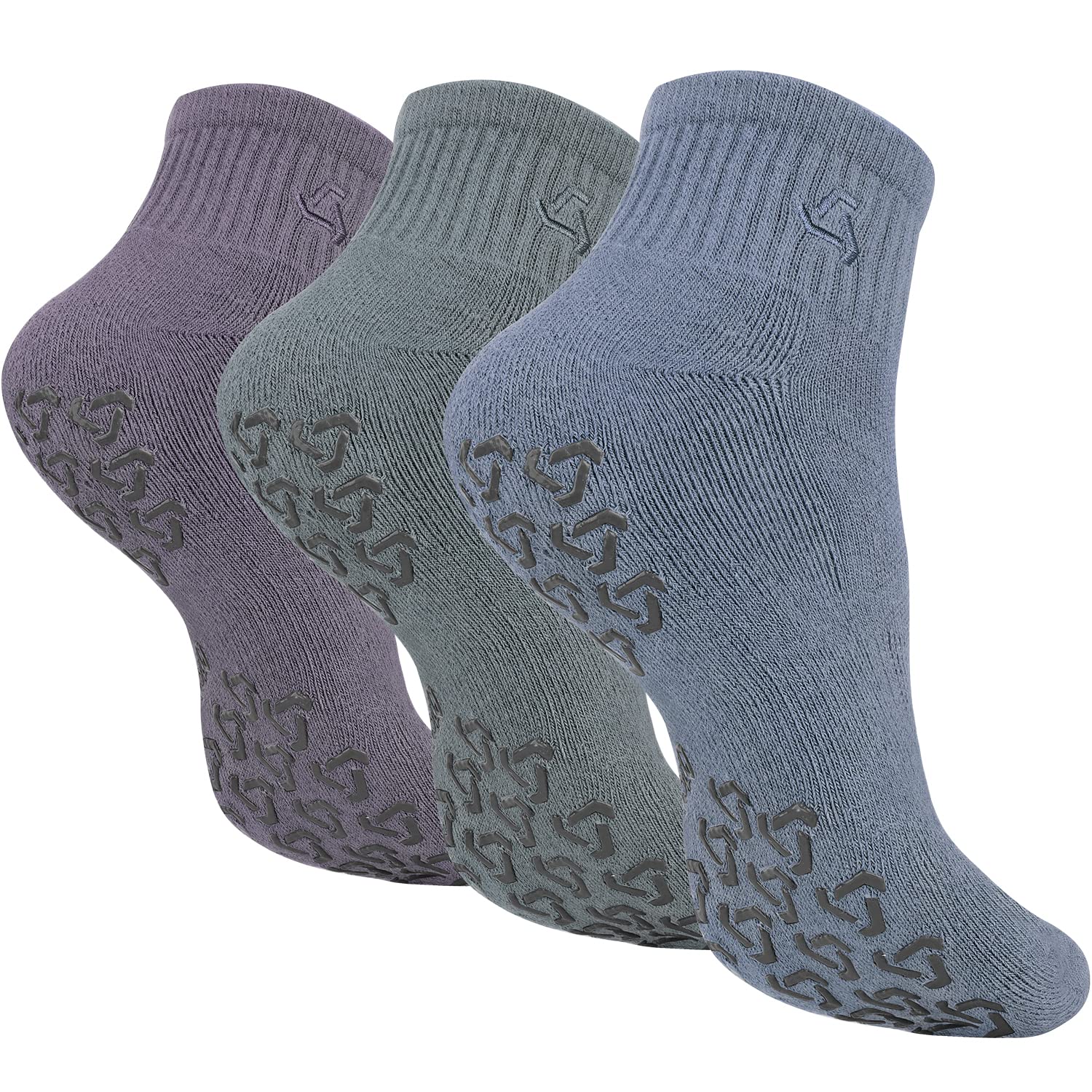 Photo 1 of Ozaiic Non Slip Socks Grip for Yoga Home Workout Pure Barre, Pilates, Hospital, Ideal Cushion Socks for Men and Women