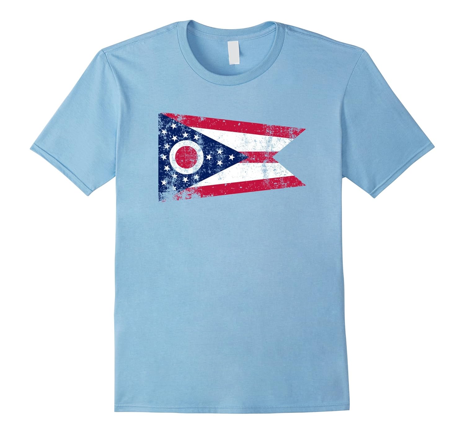 Home State of Ohio Flag Best Patriotic USA American T-Shirt-ANZ