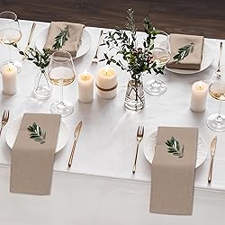 Ruvanti Linen Napkins Set of 12, 18x18 Cloth