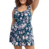 Torrid Women's Plus Size Dress - Ruffled Straps Layered Romper