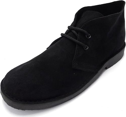 black will desert boots