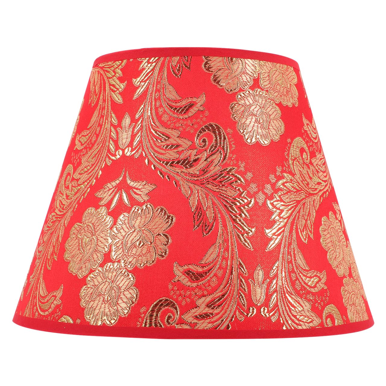 CAXUSD Floral Printed Cloth Lampshade 9.84X9.84X7.48 Inch Table Lamp Shade Soft Light Filter Decorative Cover for Bedroom and Living Room Easy to Install