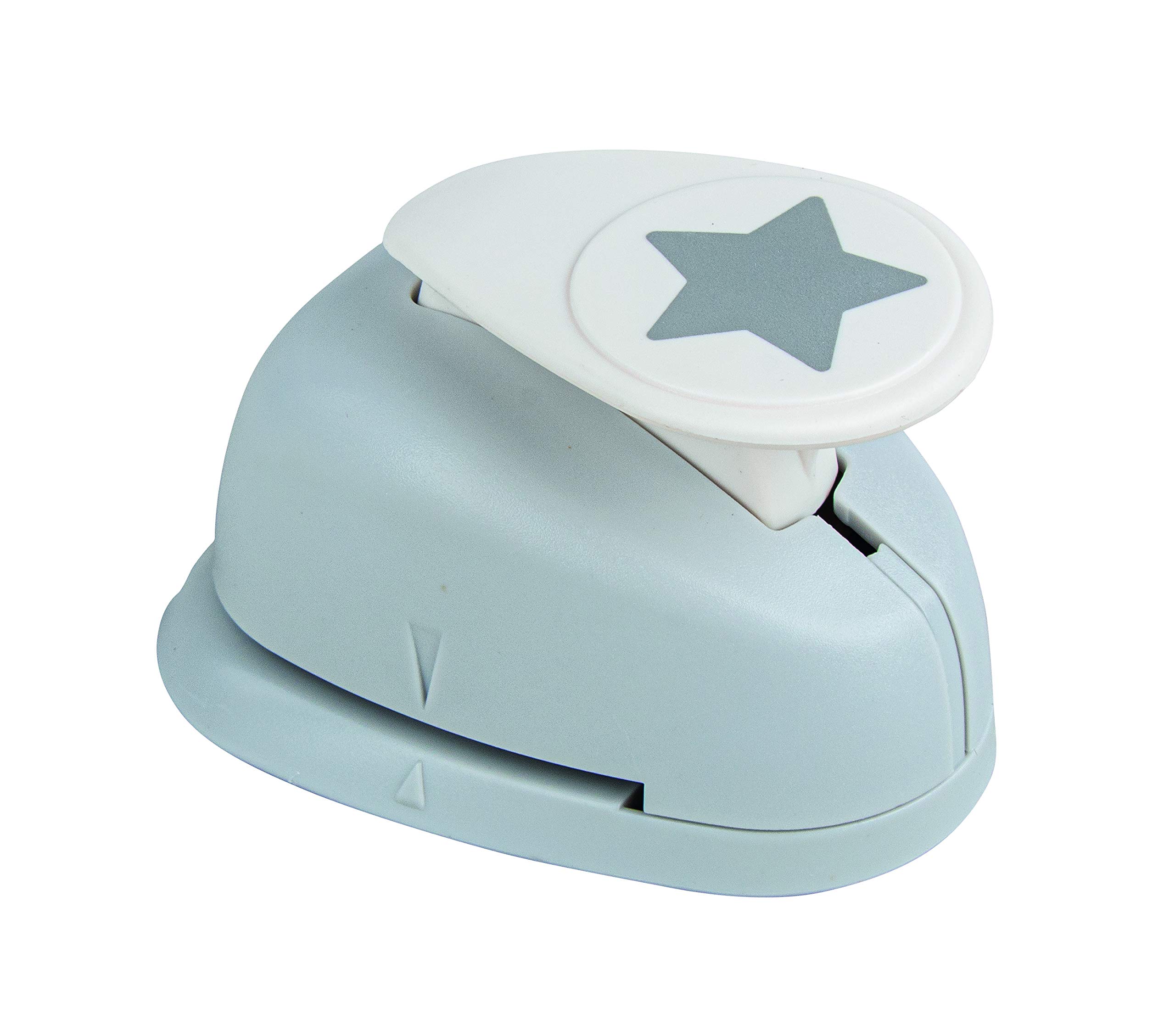 Rayher Star-shaped Metal Paper Punch, Lever Hole Punch for Card Making, Scrapbooking, 1"/2.54cm, 89793000