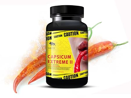 Chilli Fatburner Diät Capsicum Extreme II - 120 Kapseln - Der Orginal Chilli Fatburner - Fatblocker Extreme Diät Unterstützun