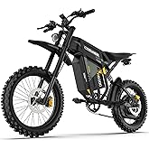 COSWHEEL R6000 Electric Dirt Bike, 7000W Peak Motor Electric Motorcycle | 55MPH, 60V 30Ah Battery,17" Tires, Dual Suspension, Hydraulic Brakes,7-Speed Gears,UL 2849 Certification