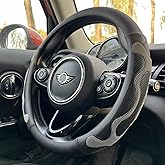 PINCTROT Comfy Grip Steering Wheel Cover, Anti-Slip Design, Universal 14.5-15 Inch(Silicone Gray)