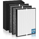 7 Pack 3000 Replacement Filter Compatible with Air doctor 3000 Air Purifi-er, with 1 main filter + 2 Activated Carbon filters + 4 Carbn Pre-Filters