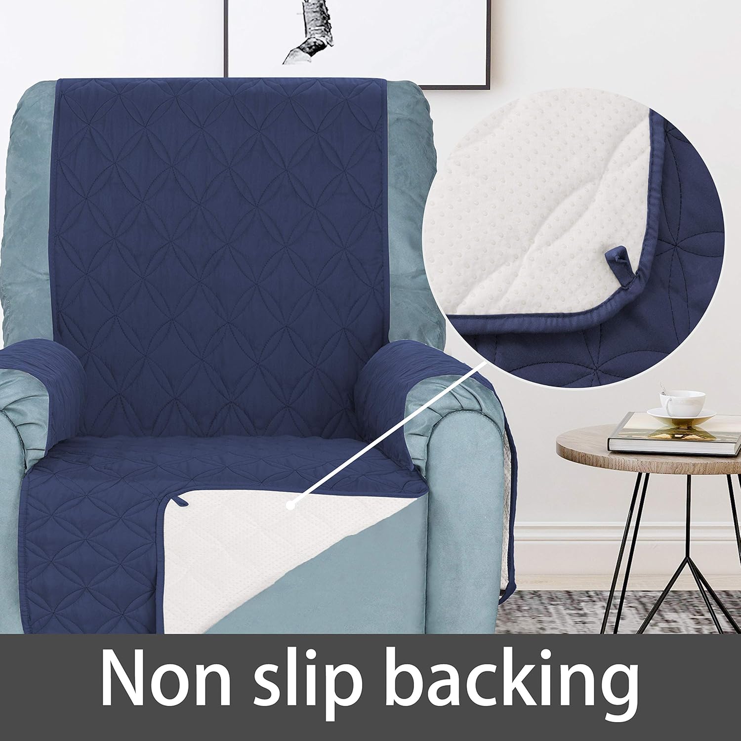 SOFTOWN Recliner Chair Cover Non-Slip Recliner Sofa Cover 100% Waterproof Furniture Protector Couch Covers for Dog Pets: Home & Kitchen