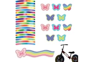 Reflective Tape – 31-Piece Bicycle Reflective Stickers Set, High Visibility for Kids’ Bikes, Helmets, and More, Waterproof, D