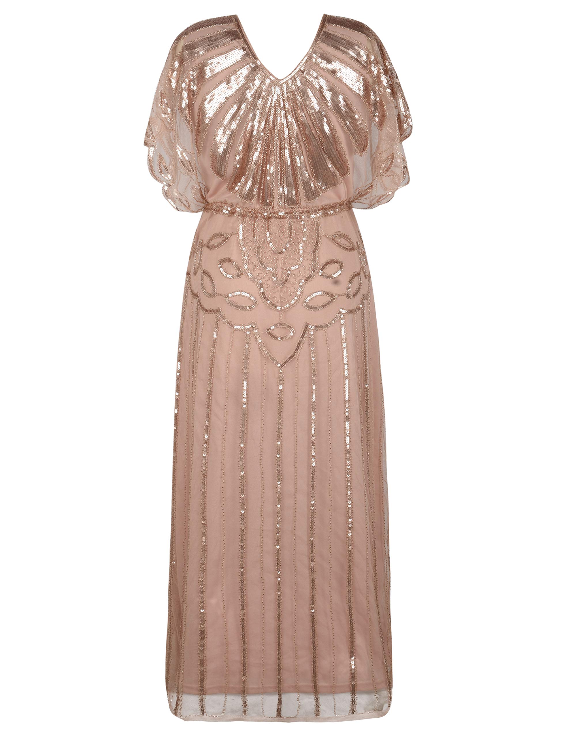 rose gold gatsby dress