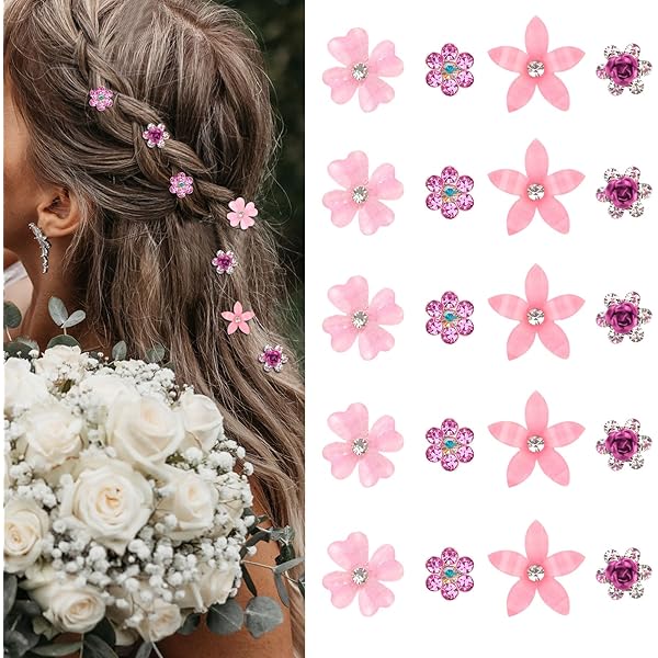 Amazon.com : YISSION Red Rhinestone Hair Pins - 20Pcs Mini