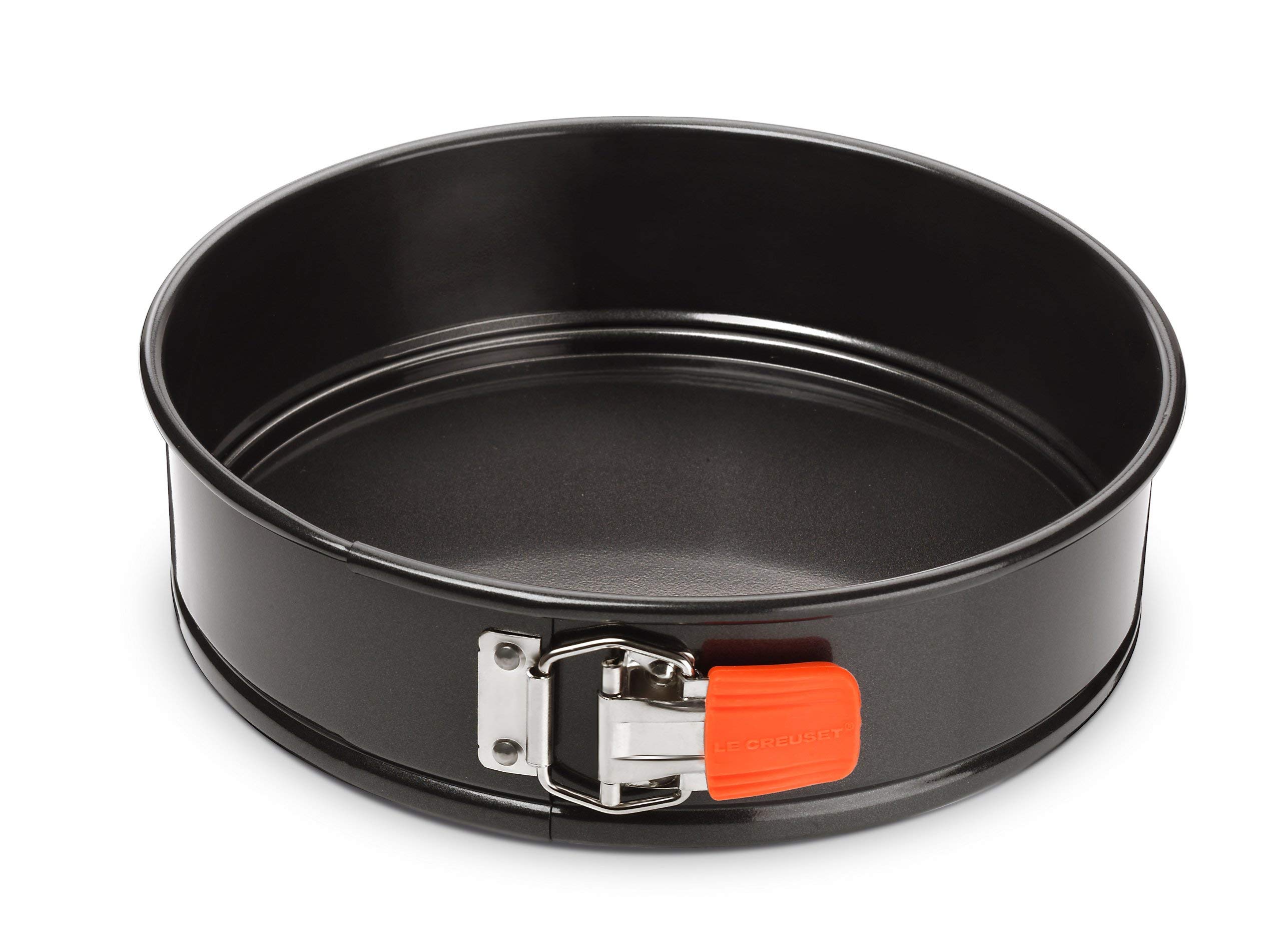 Le Creuset Non-Stick Carbon Steel Bakeware Springform Round Cake Tin, 26.9 cm, Black, 46091260010000