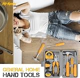 Hi-Spec 24pc Yellow Household DIY Tool Kit Small Box Set view 5