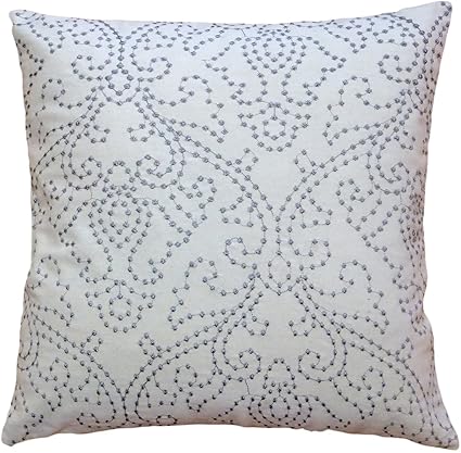 Buy Decorative Designer S Embroidery Floral Design With Dots Throw