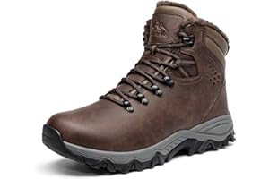 NORTIV 8 Mens Hiking Winter Snow Insulated Waterproof Outdoor Boots