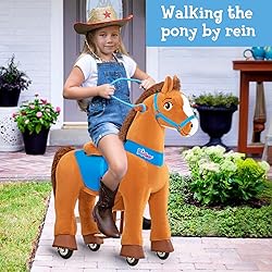 PonyCycle Ride on Horse Cowboy Blue Reins fit for