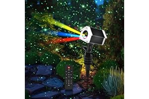 SUNPO Laser Projector Lights Outdoor, 7 Color Firefly Projection Lights with Remote Controller, Outdoor Waterproof Indoor Patio Garden Landscape Decor Tree decoration