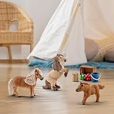 Schleich Horse Club 8Pc Miniature Shetland Pony Family view 2