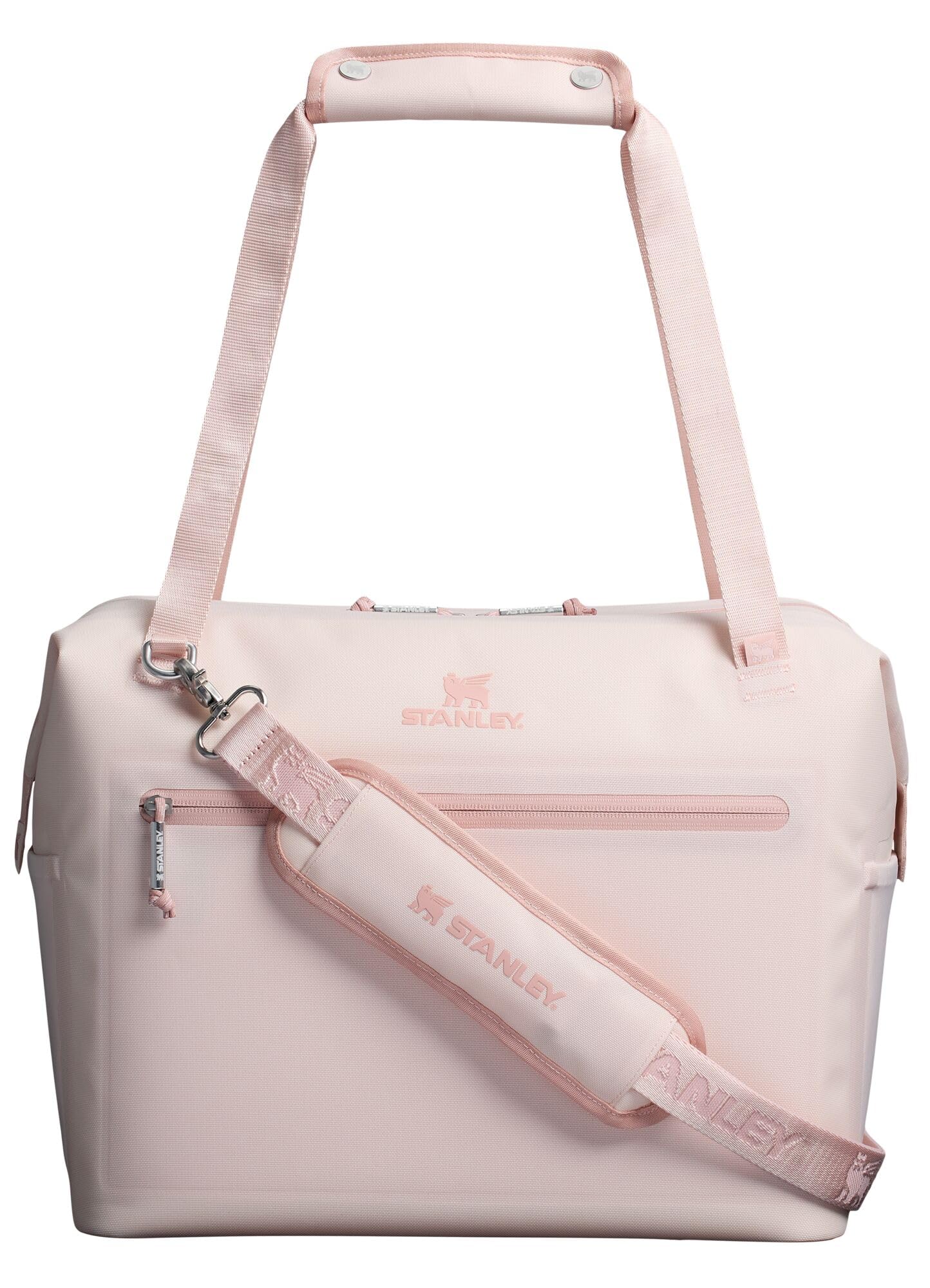 STANLEY All Day Julienne Max Soft Cooler Bag and Lunch Box 20 Quarts | 30 Can Cooler with Handles and Strap | Stays Cold for a Day | Insulated Travel Bag with Zipper | BPA-Free | Rose Quartz Image