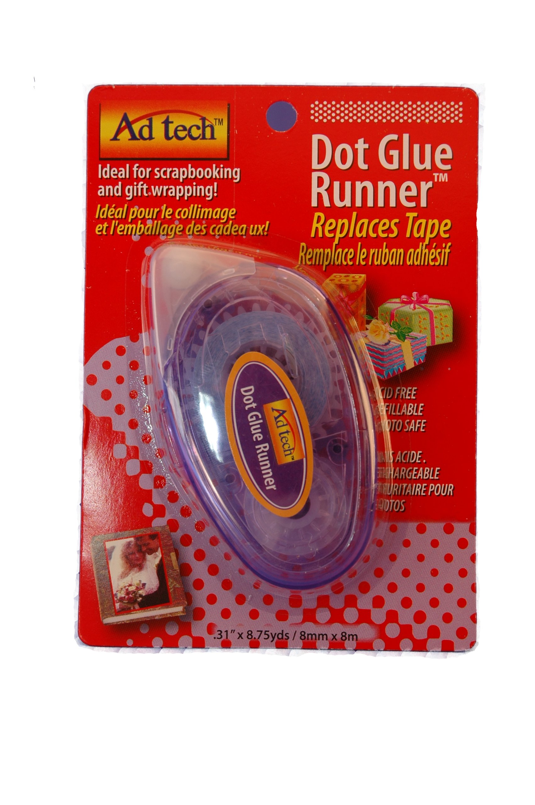 Adhesive Technologies 05622 Dot Glue Runner .31" X 315" Fox and Grapes