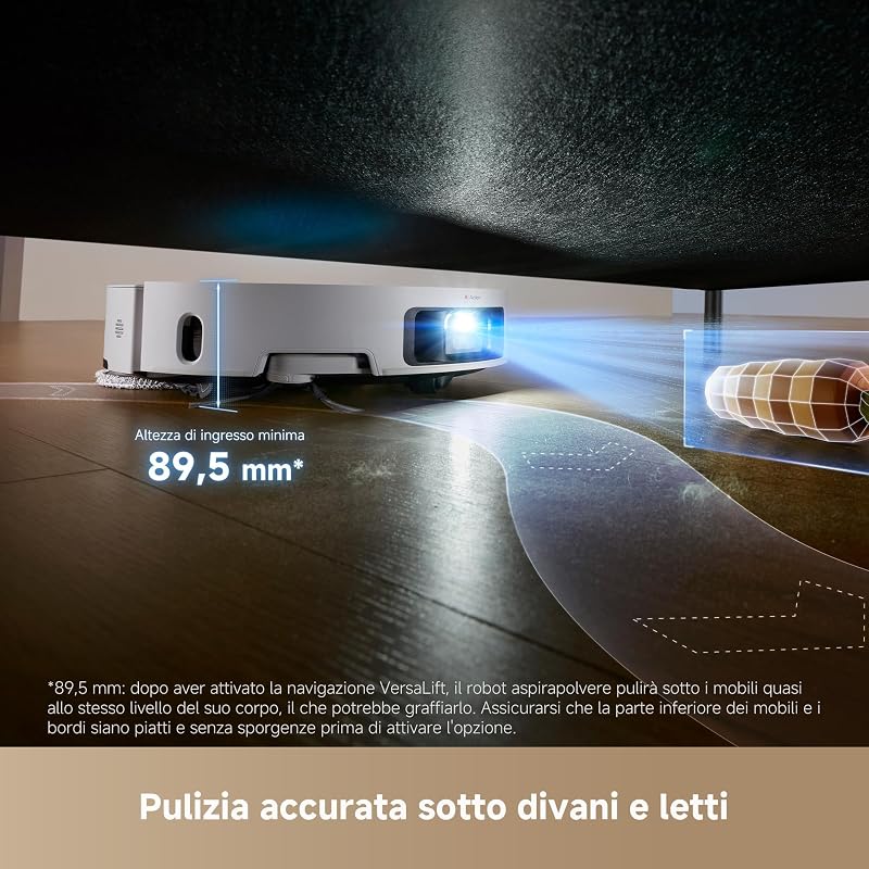 DREAME L50 Pro Ultra Robot Aspirapolvere Lavapavimenti 8,95 cm, 19.500 Pa