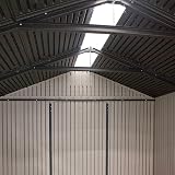 Lifetime 60190 7x7ft Heavy Duty Plastic Shed Beige view 6
