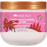 Tree Hut Candy Cane Daily Moisturizing Body Scrub, Holiday Edition,15 Oz | Gentle Whipped Sugar Scrub with Shea Butter, Exfoliates, Hydrates &amp; Leaves Skin Soft and Radiant for Everyday Use
